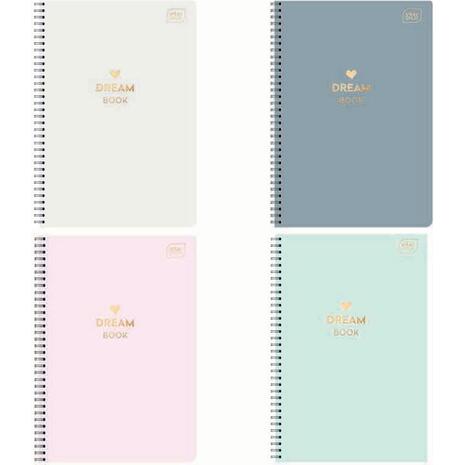 Τετράδιο σπιράλ Interdrunk "Dream Book" 3 θεμάτων 17x25cm 180 σελίδων σε διάφορα χρώματα - Ανακάλυψε Τετράδια σχολικά για μαθητές και φοιτητές, για το γραφείο ή το σπίτι με εντυπωσιακά εξώφυλλα για να κερδίσεις τις εντυπώσεις.